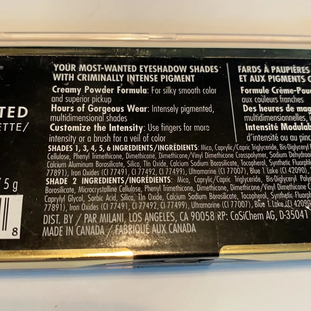 Milani Makeup Bundle Eyeshadow Lipgloss Foundation + Concealer New - Picture 11 of 12